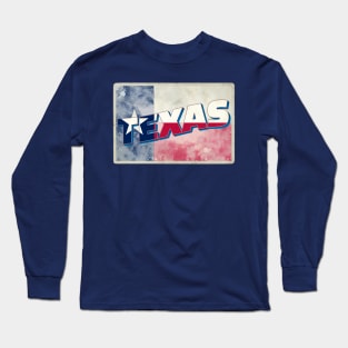 Texas vintage style retro souvenir Long Sleeve T-Shirt